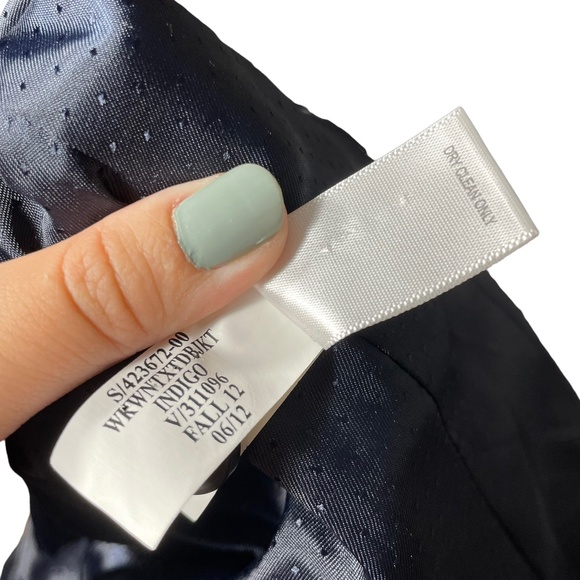 Linen Blend Blazer 4 Banana Republic Double Breasted Crosshatch Tweed Jacket - Picture 12 of 14